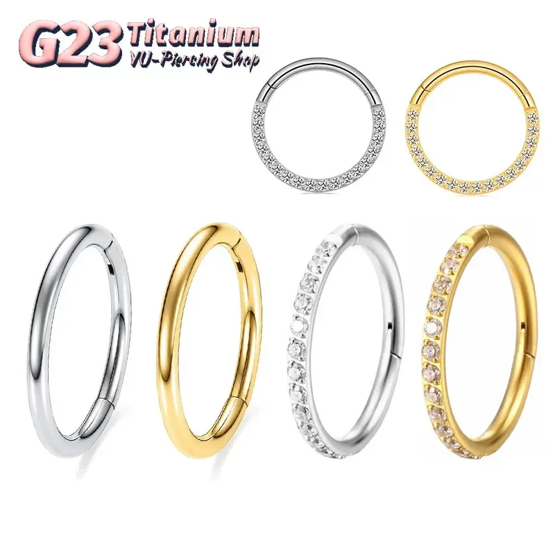 Body Jewelry Septum - G23 チタン鼻リング 14 グラム 16 グラム