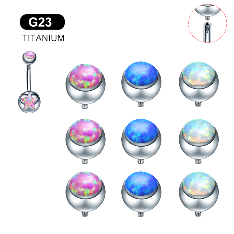 Body Jewelry Replacement Ball - イヤリング,ピアス,ボディジュエリー,交換用アクセサリー,へそピアス,日曜大工,アタッチメント,16g,1個