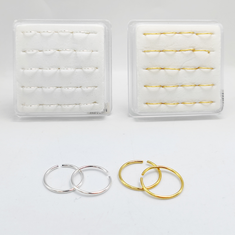 Body Jewelry Septum - 925スターリンリングフープhuggieclassic鼻孔セプタム耳軟骨daithらせんピアスジュエリー22グラム20ピース/ロット