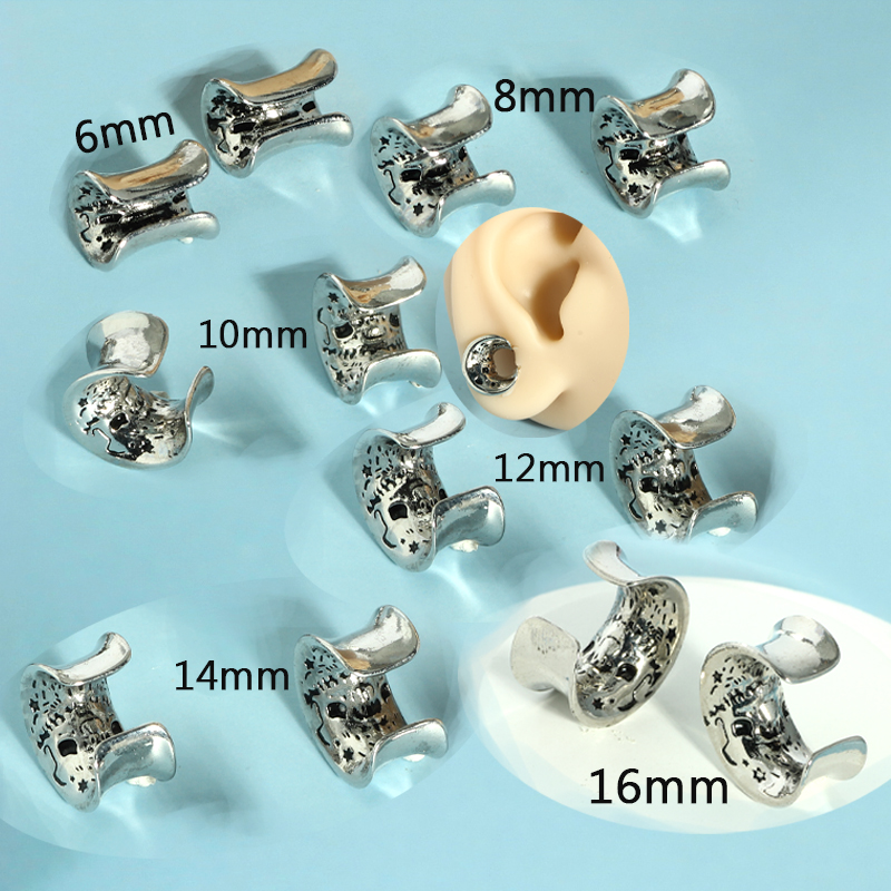2pc 6 ミリメートル-16 ミリメートルステンレス鋼耳栓 - Body Jewelry Gauges のレビューと価格