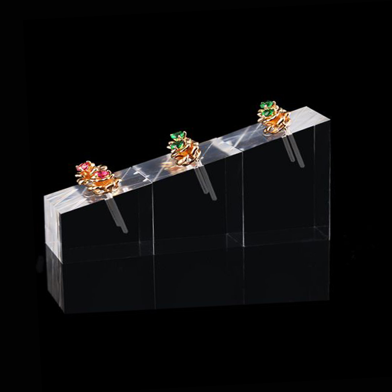 3つの透明なアクリル四角いイヤリングディスプレイホルダー,ジ - Body Jewelry Display のレビューと価格