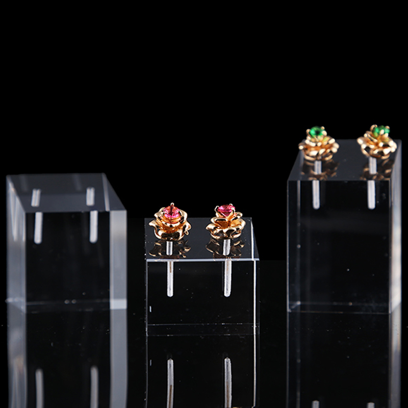 3つの透明なアクリル四角いイヤリングディスプレイホルダー,ジ - Body Jewelry Display のレビューと価格