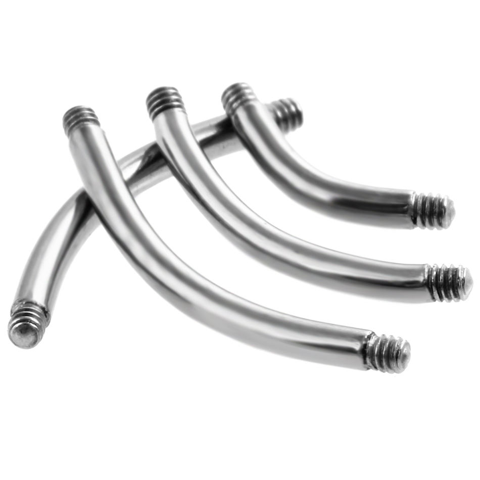 50ピース/ロットG23チタン眉毛へそリング交換アクセサリー - Belly Bar Titanium のレビューと価格