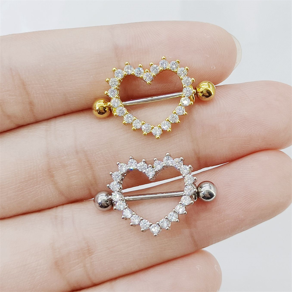 1 ペアチタン乳首ピアスジュエリー 16 グラム 16 ミリ - Belly Bar Titanium のレビューと価格