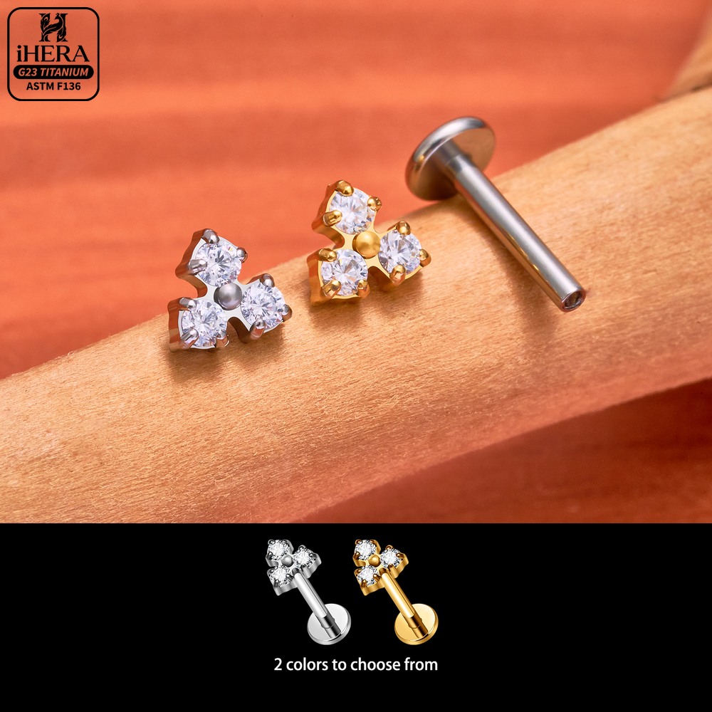 16G G23チタン製フラットバックタッセルダングルチェーン - Tragus Flat Back のレビューと価格
