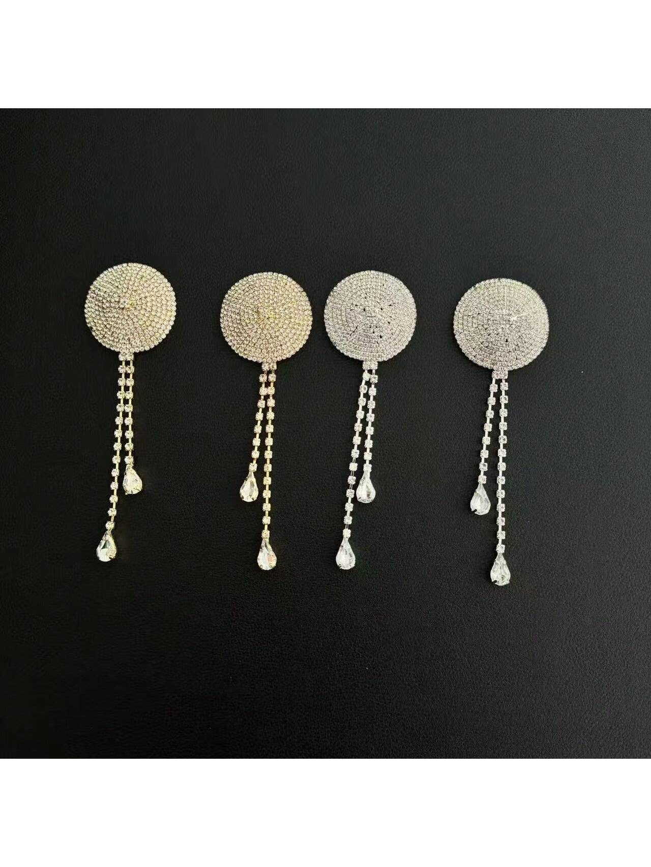 セクシーなラインストーン、エレガントでセクシーなタッセル人工 - Body Jewelry Art のレビューと価格
