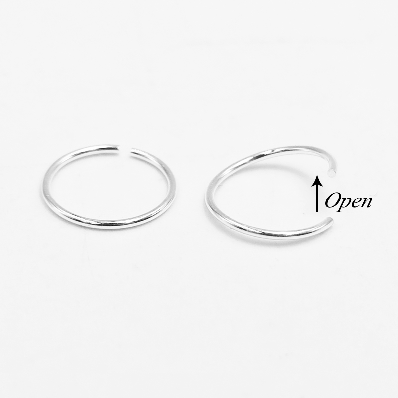 925スターリンリングフープhuggieclassic鼻孔セ - Body Jewelry Septum のレビューと価格