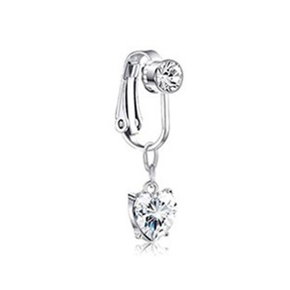 アクセサリークリップオンイヤリング軟骨クリップへそリングフェ - Body Jewelry Earrings のレビューと価格