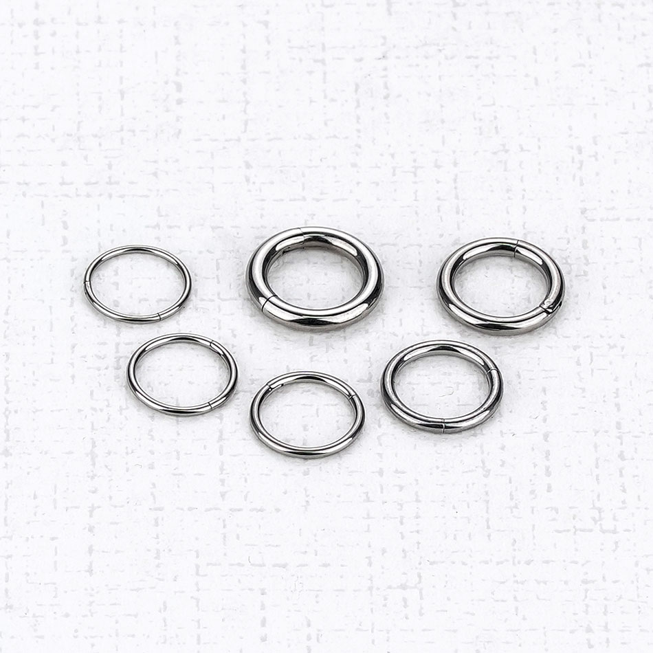 1Pc G23 チタンヒンジセグメント鼻フープリング鼻セプタ - Body Jewelry Septum のレビューと価格
