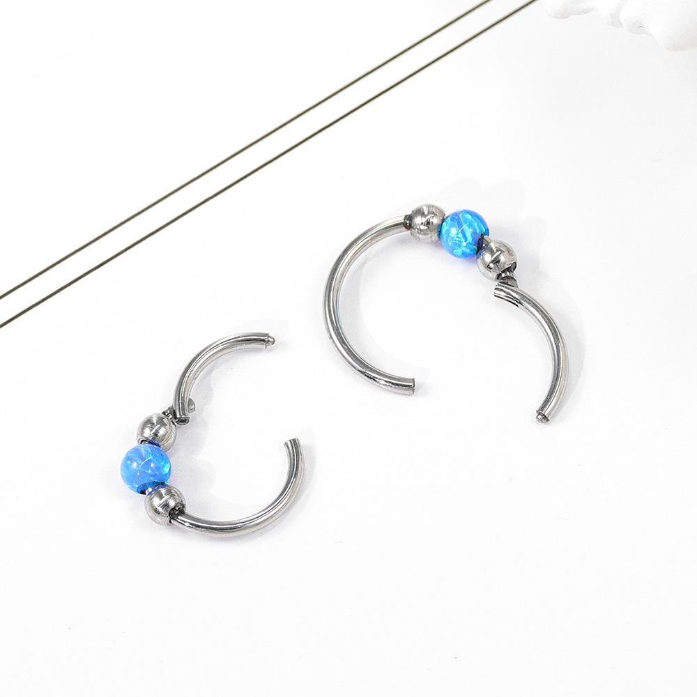 オパールノーズリングスパークルセット、医療用チタンスターカッ - Body Jewelry Eu のレビューと価格