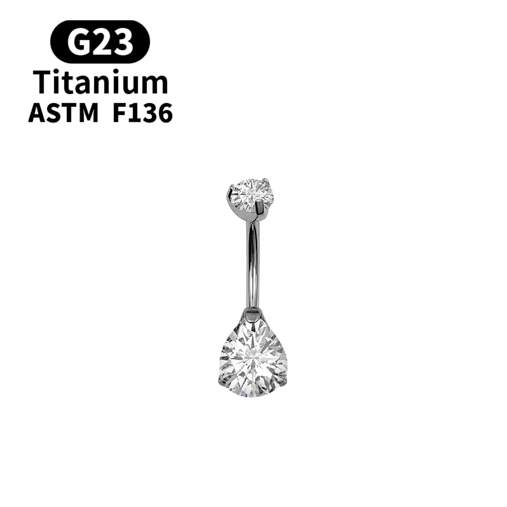 14G ネーベルピアス ベリーボタンリング ファンタスティッ - Belly Bar Titanium のレビューと価格