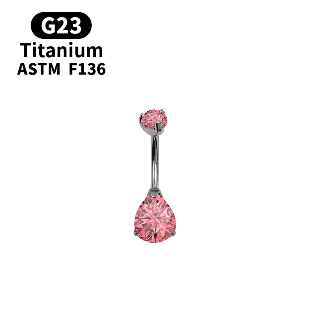 14G ネーベルピアス ベリーボタンリング ファンタスティッ - Belly Bar Titanium のレビューと価格