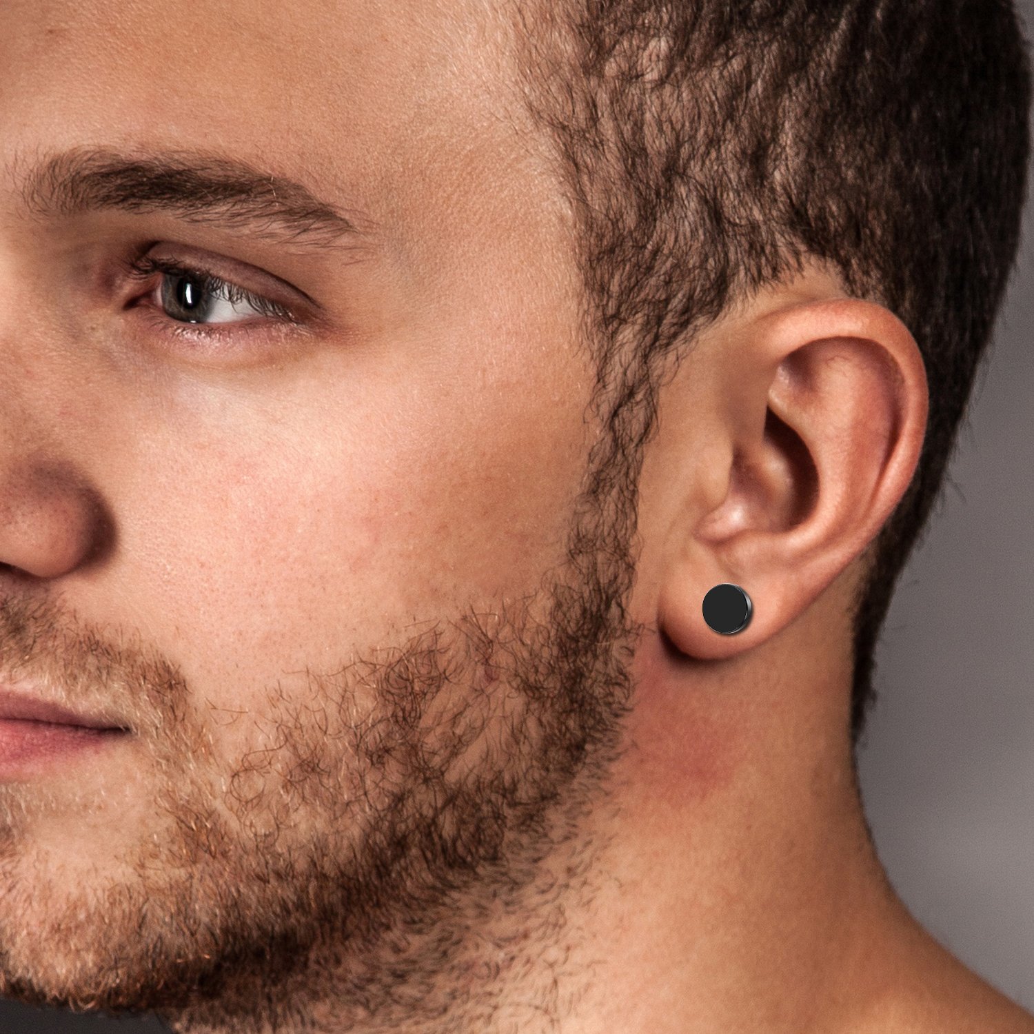 2 個/6 個ブラックステンレス鋼メンズレディース五角形スタ - Body Jewelry Ear Gauges のレビューと価格