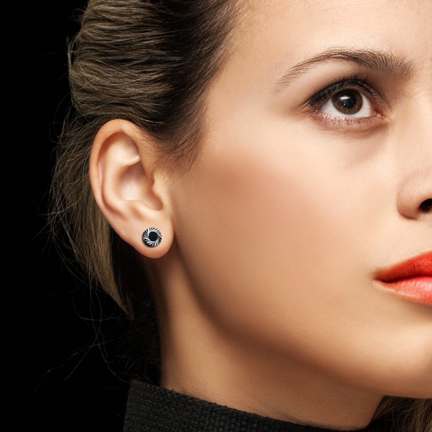 2 個/6 個ブラックステンレス鋼メンズレディース五角形スタ - Body Jewelry Ear Gauges のレビューと価格