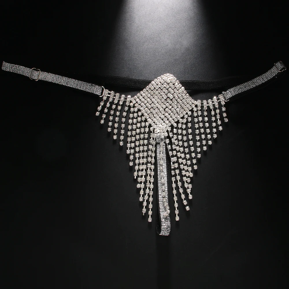 Stonefans スクエアタッセルラインストーンパンティー - Body Jewelry Retainers のレビューと価格