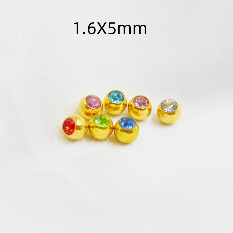 50 ピース/ロットクリスタル宝石ボール交換ボディピアスジュ - Body Jewelry Replacement Ball のレビューと価格