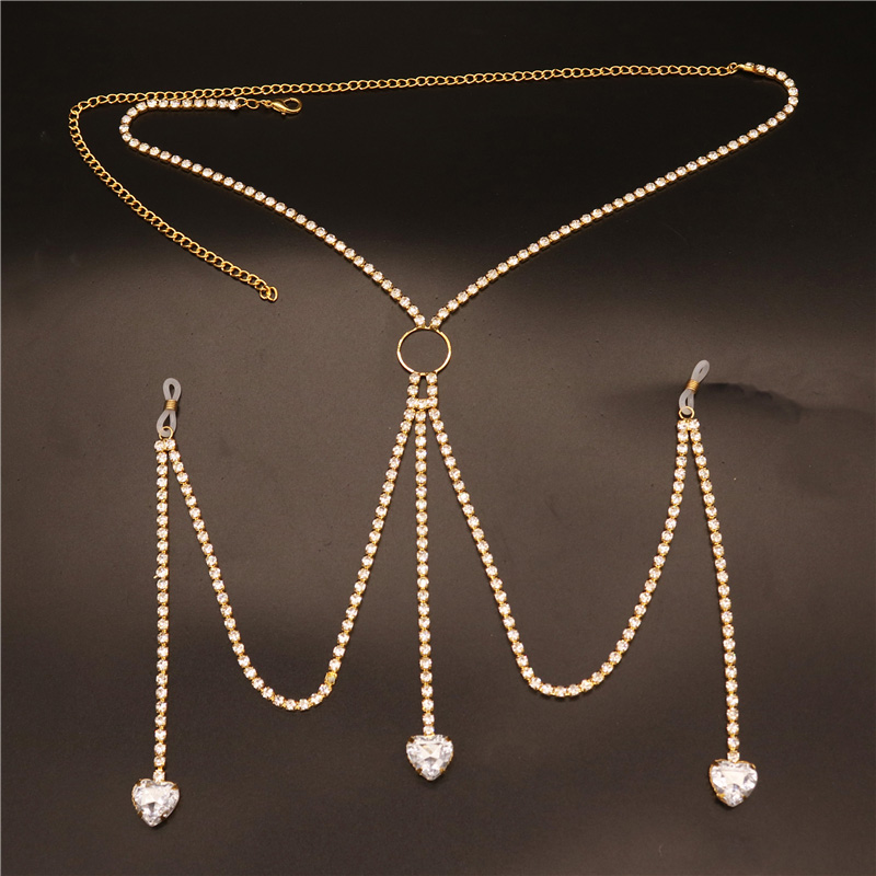 2023 新ファッションホワイトハート乳首チェーン非ピアスア - Body Jewelry Earrings のレビューと価格