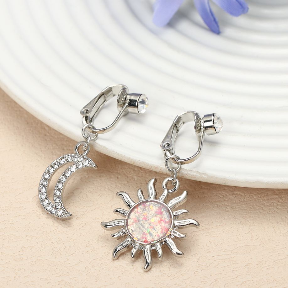 フェイクベリースターフェイクベリーピアスハートクリップオン臍 - Body Jewelry Earrings のレビューと価格