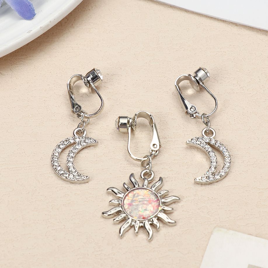 フェイクベリースターフェイクベリーピアスハートクリップオン臍 - Body Jewelry Earrings のレビューと価格