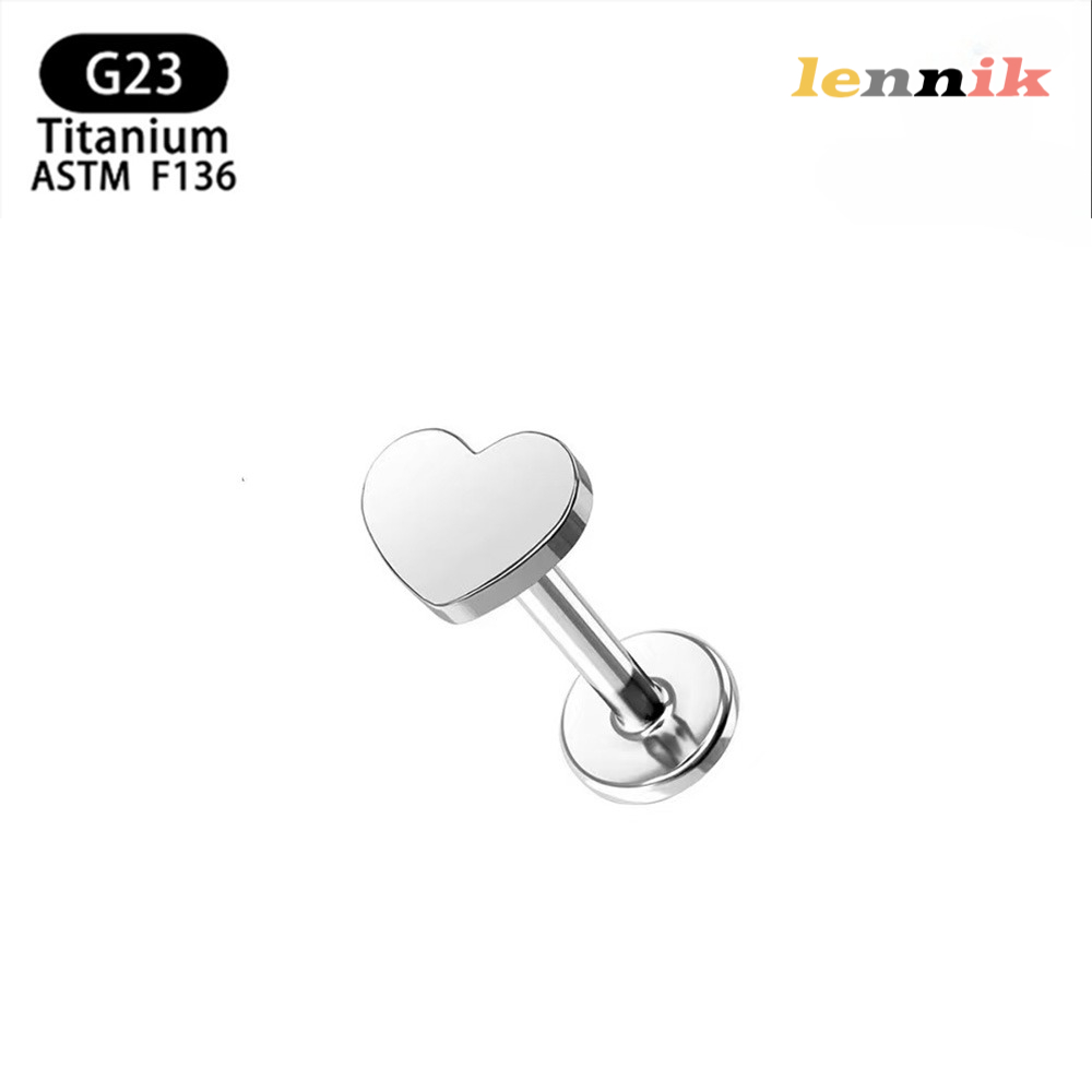 LENNIK F136 チタン合金クロスハート雷ムーン五角形 - Body Jewelry Earrings のレビューと価格