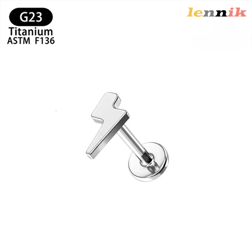 LENNIK F136 チタン合金クロスハート雷ムーン五角形 - Body Jewelry Earrings のレビューと価格