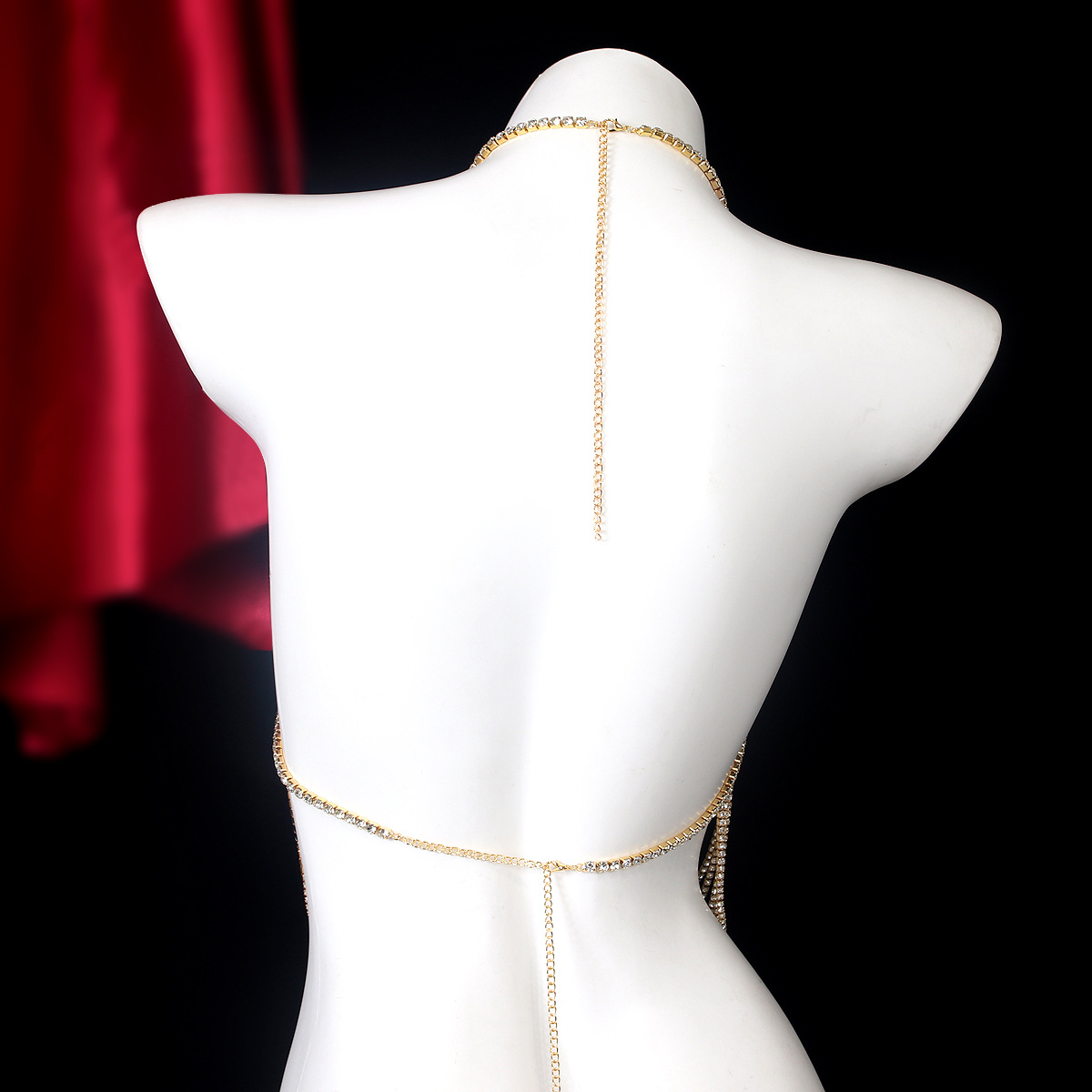 女性用ラインストーンチェーンタッセル,豪華なジュエリー,レト - Body Jewelry Art のレビューと価格
