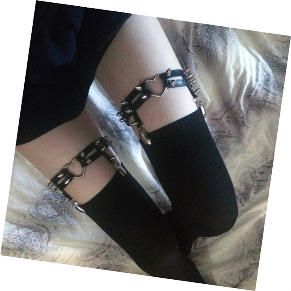 1 個女性パンクゴスハート Pu レザー弾性脚リングボディジ - Body Jewelry Outfit のレビューと価格