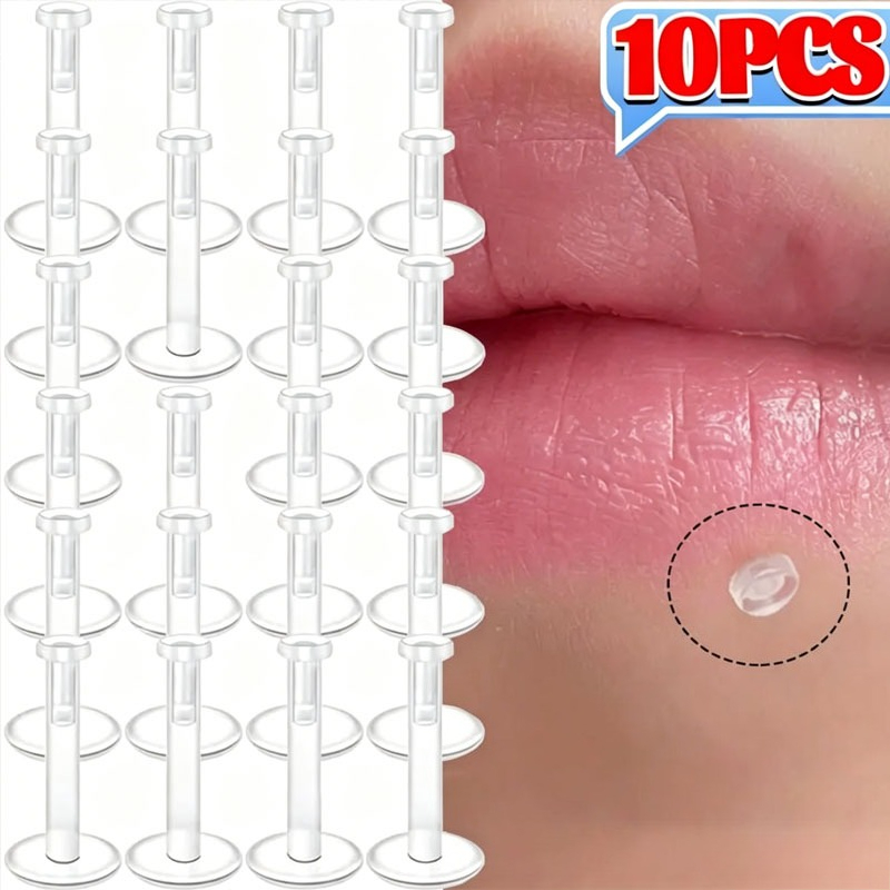 10個入り 透明アクリル製ソフトロッド 16ゲージ インビジ - Body Jewelry Gauges のレビューと価格