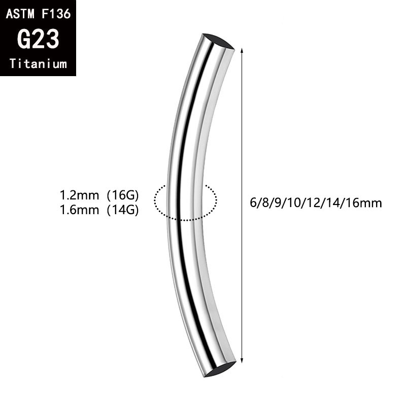 5個/ロット ASTM F136 チタン製 インターナルスレ - Tragus Flat Back のレビューと価格