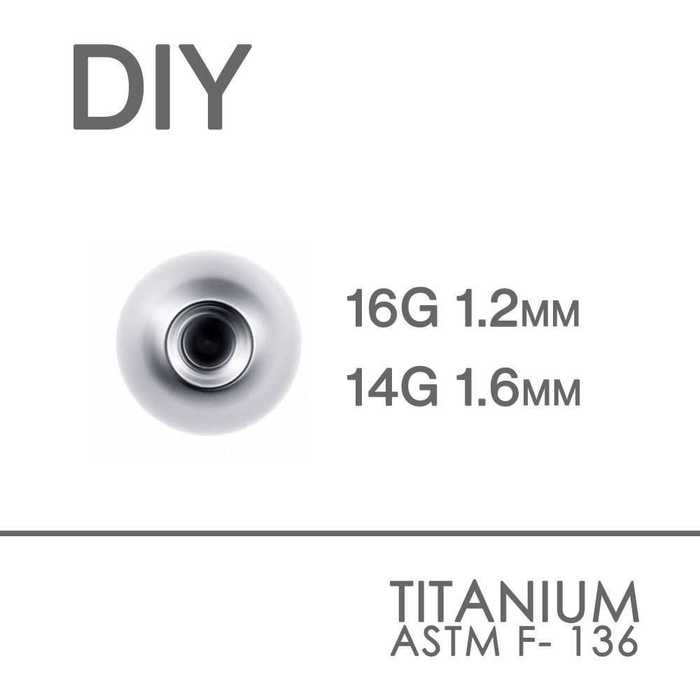 10個のチタン交換用スペア14g 16g 1.6mm 1.2 - Body Jewelry Replacement Ball のレビューと価格