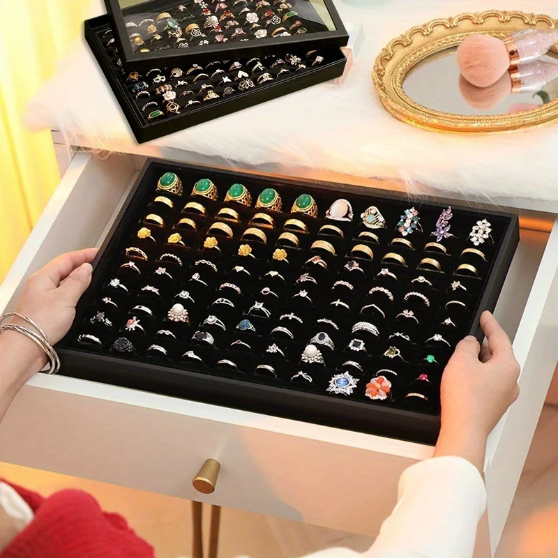 1 セットリングホルダーディスプレイトレイジュエリーオーガナ - Body Jewelry Display のレビューと価格