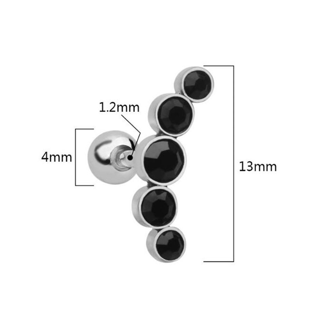 1個入り ファッション 16G ステンレス鋼 バー スタッド - Body Jewelry Earrings のレビューと価格
