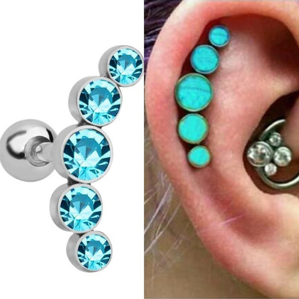 1個入り ファッション 16G ステンレス鋼 バー スタッド - Body Jewelry Earrings のレビューと価格