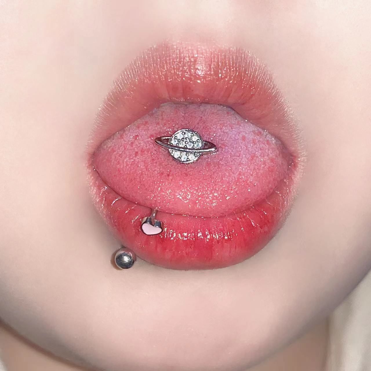 1個入り トレンドの甘くてクールなスタイル ステンレス製 1 - Body Jewelry Art のレビューと価格
