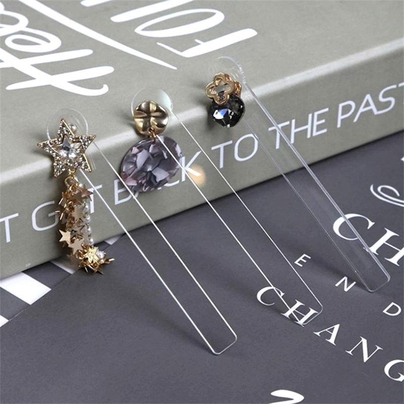 1/5個入り クリアアクリル製 イヤリングディスプレイホルダ - Body Jewelry Display のレビューと価格