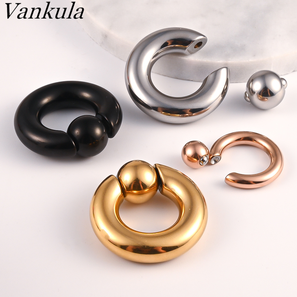 Vankula 2 個耳栓トンネル 316L ステンレス鋼ピ - Body Jewelry Gauges のレビューと価格