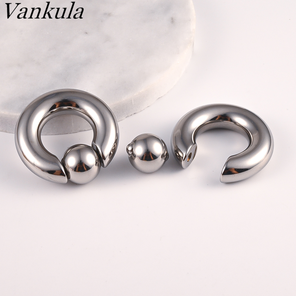 Vankula 2 個耳栓トンネル 316L ステンレス鋼ピ - Body Jewelry Gauges のレビューと価格