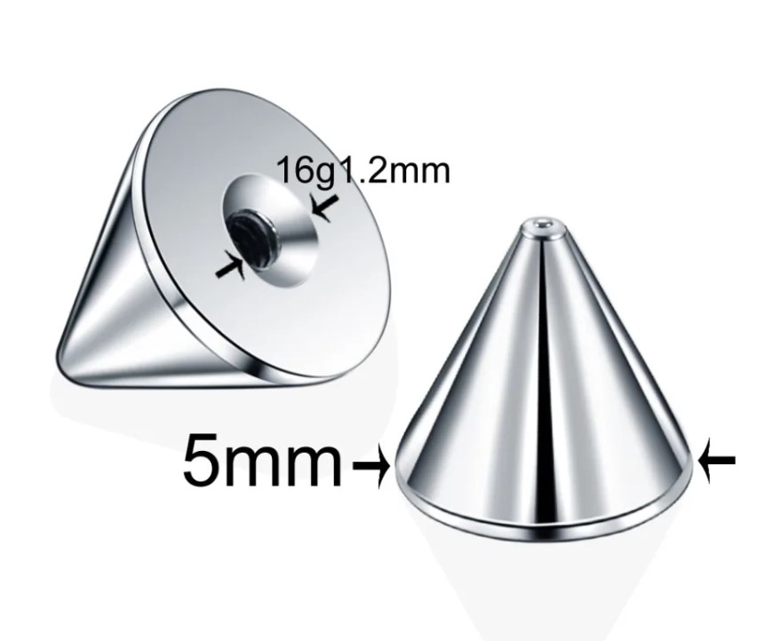 10 ピース/ロット 316L ステンレス鋼ネジスパイクコー - Body Jewelry Replacement Ball のレビューと価格
