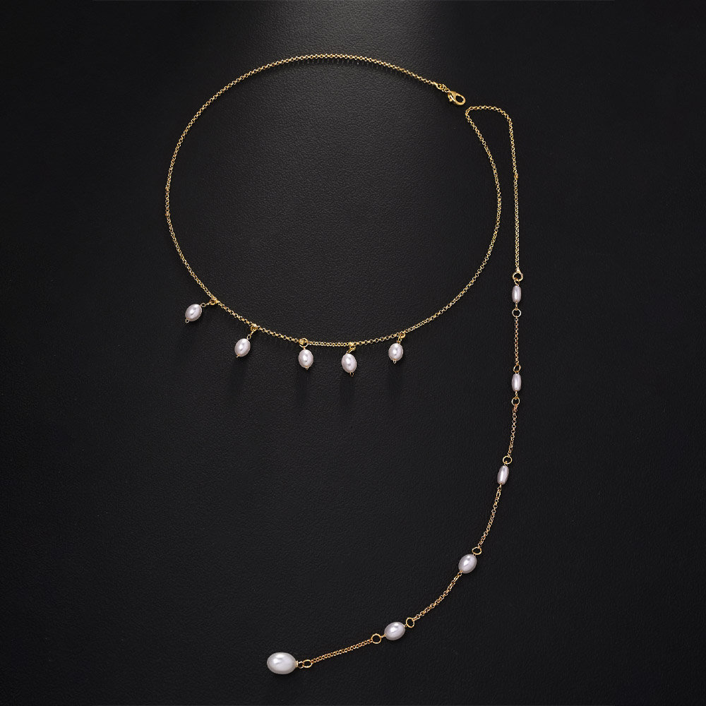 Stonefans エレガントなバックドロップパールペンダン - Body Jewelry Retainers のレビューと価格