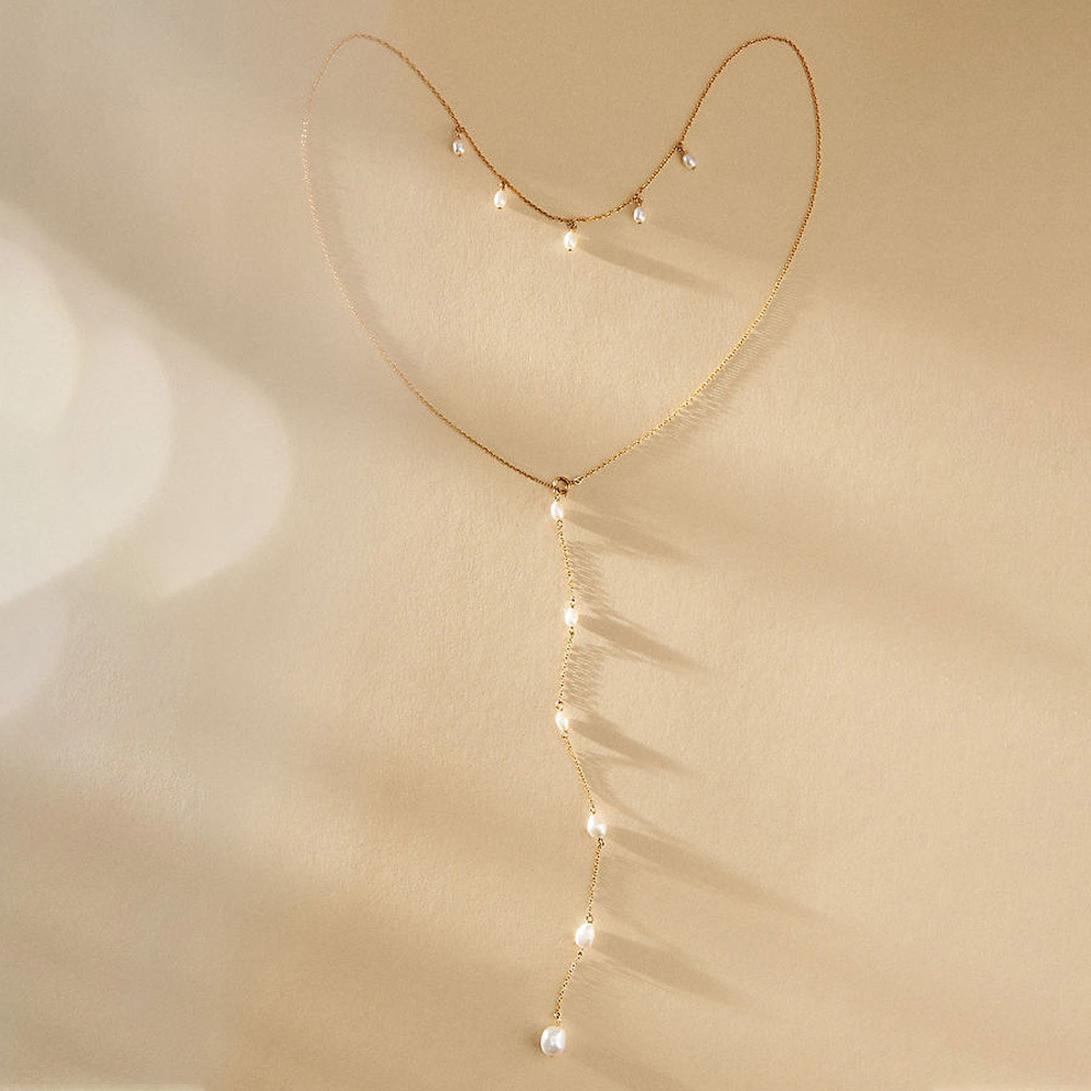 Stonefans エレガントなバックドロップパールペンダン - Body Jewelry Retainers のレビューと価格