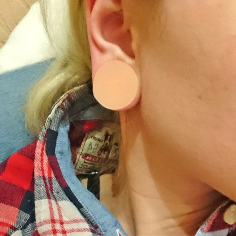 1 ペアシリコーン柔軟な厚い耳フレアプラグ固体肉トンネルビッ - Body Jewelry Gauges のレビューと価格