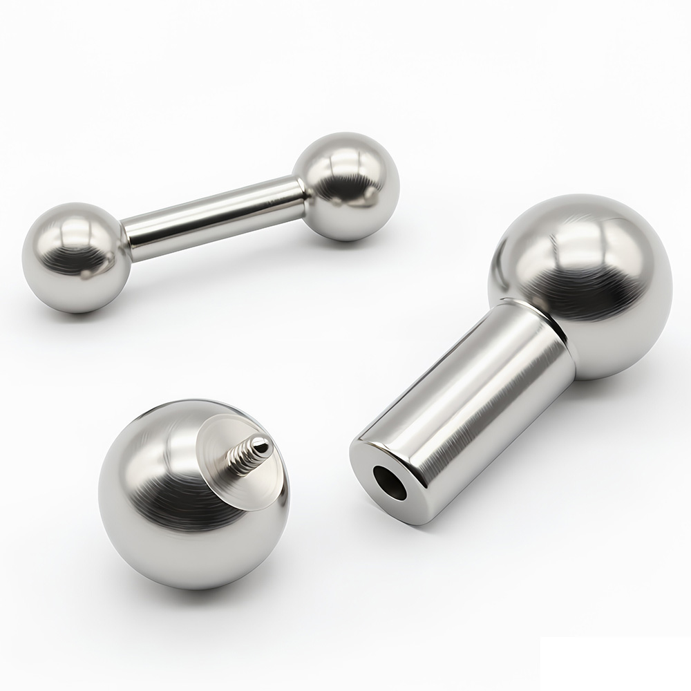 1Pc 12G-00G ステンレス鋼ストレートバーベルピアス - Body Jewelry Gauges のレビューと価格
