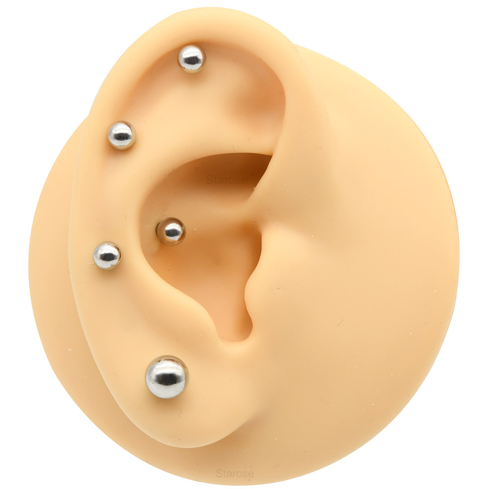 1Pc 12G-00G ステンレス鋼ストレートバーベルピアス - Body Jewelry Gauges のレビューと価格