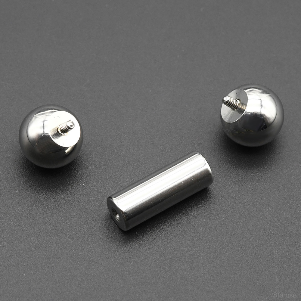1Pc 12G-00G ステンレス鋼ストレートバーベルピアス - Body Jewelry Gauges のレビューと価格