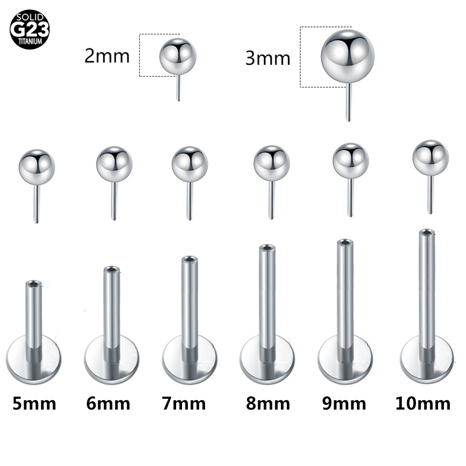 1/10 個チタンプッシュインボールラブレットピアスリップリ - Tragus Flat Back のレビューと価格