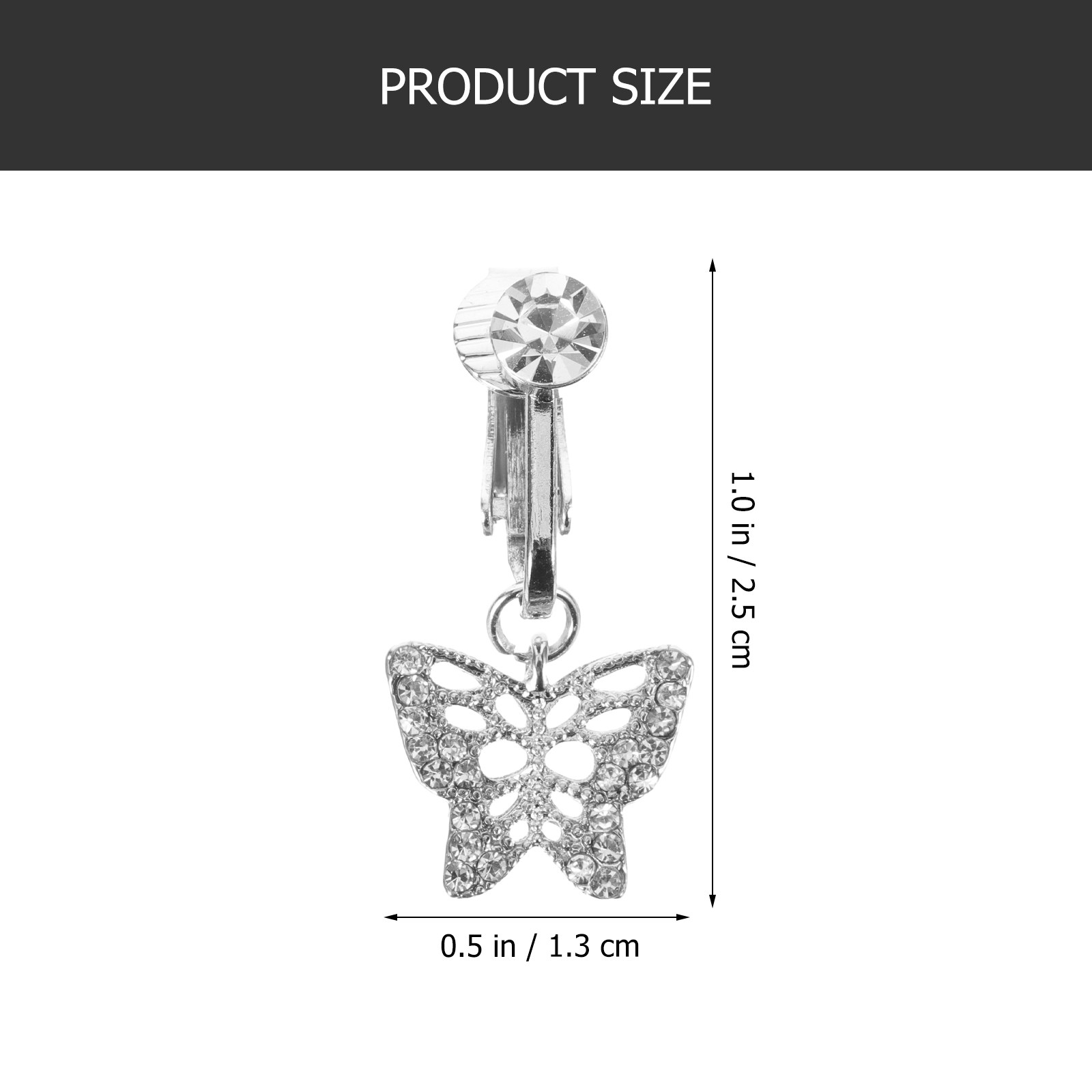 クリップ式フェイクへそリング、非ピアス式ダングルへそリング、 - Body Jewelry Art のレビューと価格