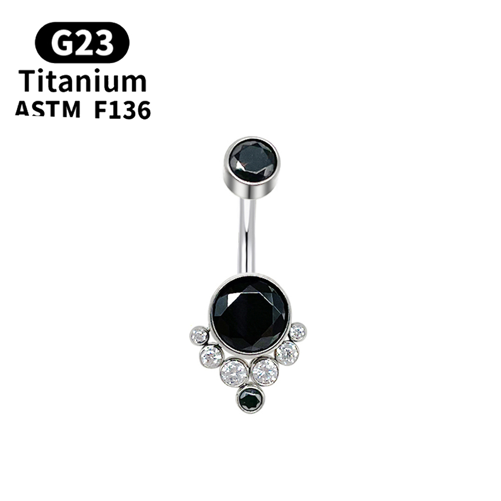 G23 チタンピアスチタングレードインプラントジルコニアピア - Belly Bar Titanium のレビューと価格