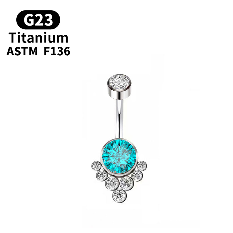 G23 チタンピアスチタングレードインプラントジルコニアピア - Belly Bar Titanium のレビューと価格