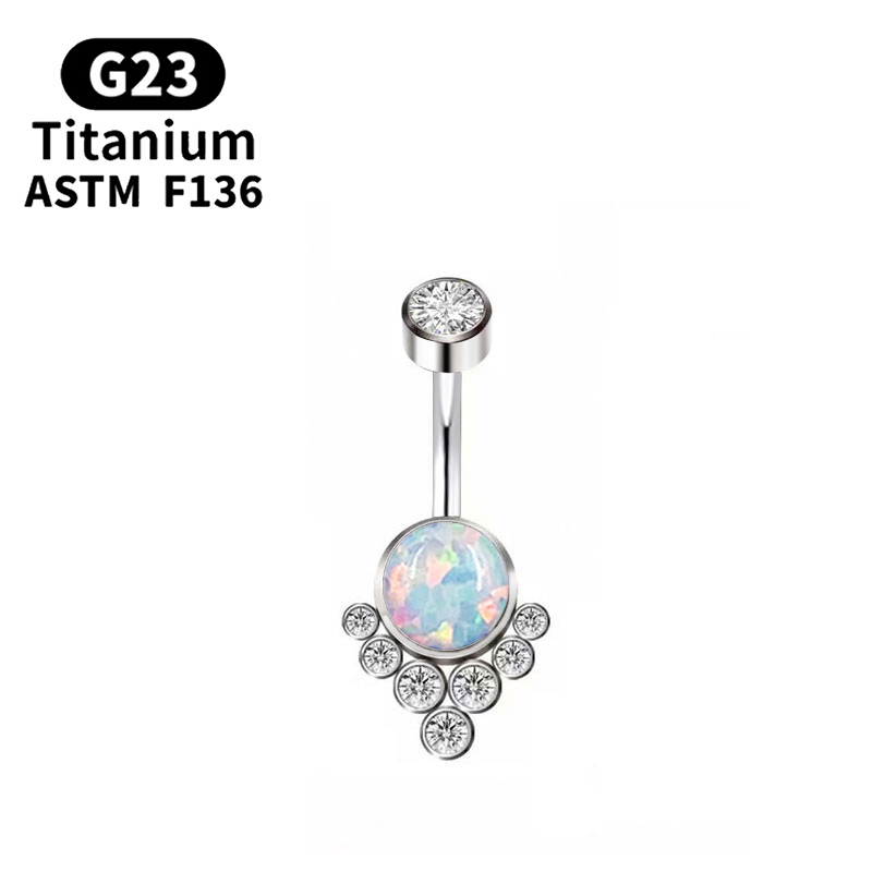 G23 チタンピアスチタングレードインプラントジルコニアピア - Belly Bar Titanium のレビューと価格