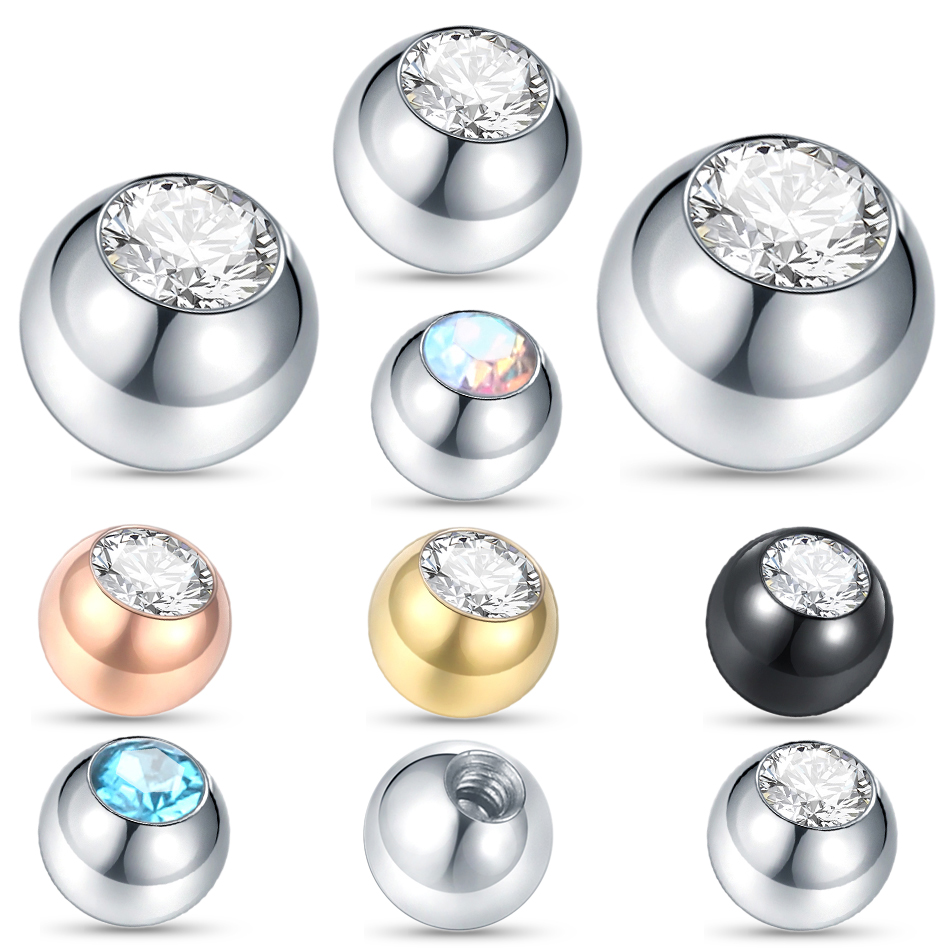 ステンレス鋼のボールの交換,セクシーなジュエリー,ピアス,眉 - Body Jewelry Replacement Ball のレビューと価格